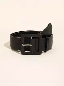 Ремень с пряжкой, черный