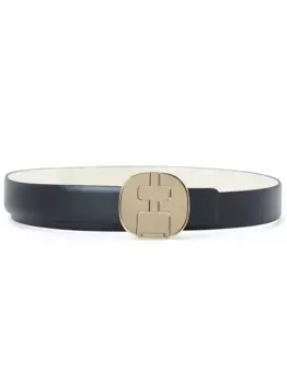 Ремень с пряжкой FF Ferragamo, черный