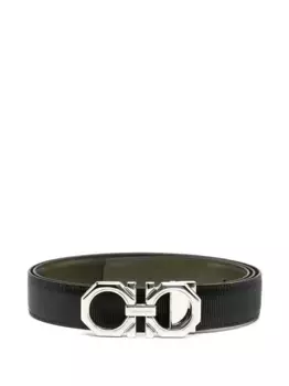 Ремень с пряжкой Gancini Ferragamo, черный
