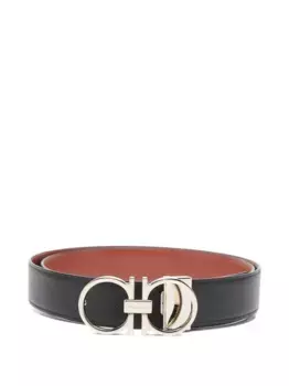 Ремень с пряжкой Gancini Ferragamo, черный