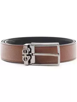 Ремень с пряжкой Gancini Ferragamo, коричневый