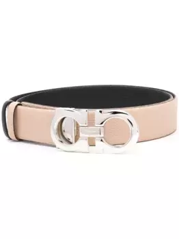 Ремень с пряжкой Gancini Ferragamo, нейтральный