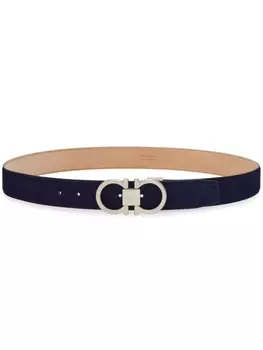 Ремень с пряжкой Gancini Ferragamo, синий