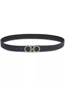 Ремень с пряжкой Gancini Ferragamo, синий