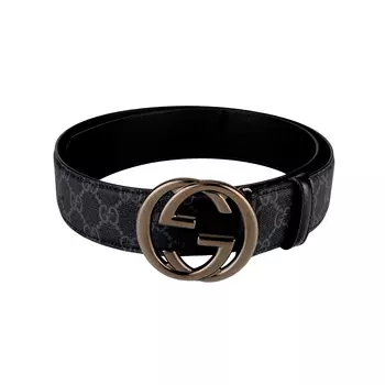 Ремень с пряжкой Gg Interlocking G GUCCI