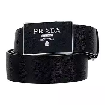 Ремень с пряжкой и логотипом PRADA
