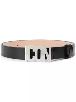 Ремень с пряжкой Icon DSQUARED2, черный