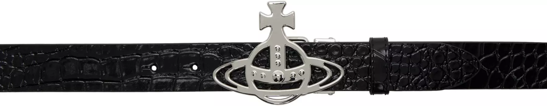 Ремень с пряжкой Line Orb Vivienne Westwood, черный