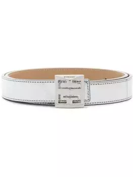 Ремень с пряжкой-логотипом 4G Givenchy, серебристый