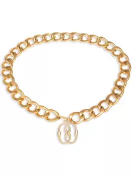 Ремень с пряжкой-логотипом Bally, золотой