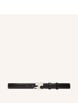 Ремень с пряжкой-логотипом Courrges, черный