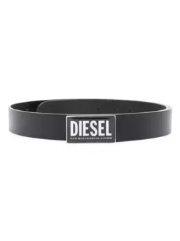 Ремень с пряжкой-логотипом DIESEL, черный