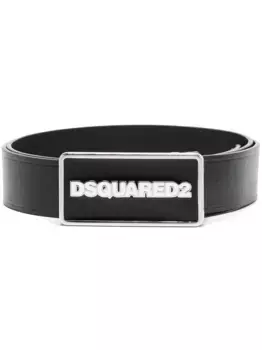 Ремень с пряжкой-логотипом DSQUARED2, черный