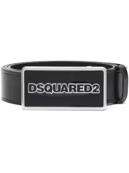 Ремень с пряжкой-логотипом DSQUARED2, черный