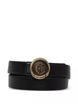 Ремень с пряжкой-логотипом Just Cavalli, черный