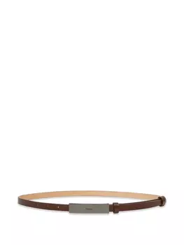 Ремень с пряжкой-логотипом Sportmax, коричневый