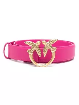 Ремень с пряжкой Love Birds PINKO, розовый