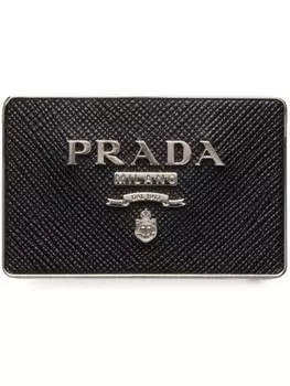 Ремень с пряжкой Prada, черный