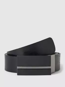 Ремень с пряжкой-шпилькой, простой дизайн Christian Berg Men, черный