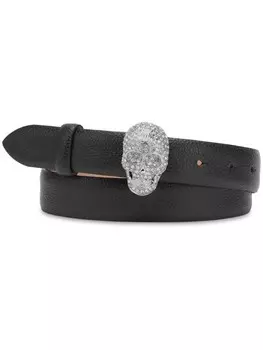 Ремень с пряжкой Skull Philipp Plein, черный