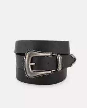 Ремень с пряжкой в ковбойском стиле Tintoretto, черный