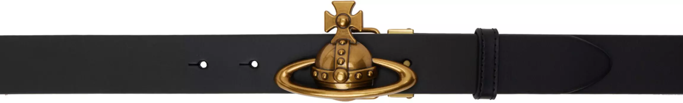 Ремень с пряжкой в виде сферы Vivienne Westwood, черный