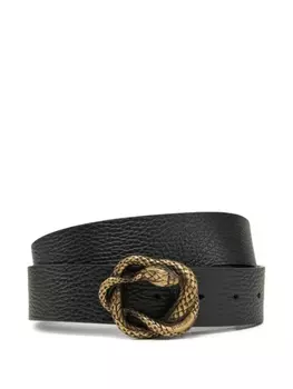 Ремень с пряжкой в виде змеи Just Cavalli, черный