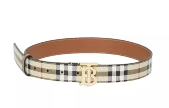 Ремень с пряжкой в винтажную клетку Burberry, мультиколор