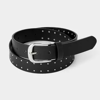 Ремень с шипами GU, черный