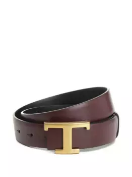 Ремень с Т-образной пряжкой TOD'S, коричневый