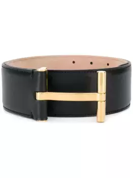 Ремень с Т-образной пряжкой TOM FORD, черный