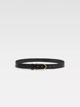 Ремень с угловой пряжкой JACQUEMUS The Bambino belt, черный