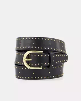 Ремень с заклепками Tintoretto, черный