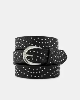 Ремень с заклепками Tintoretto, черный