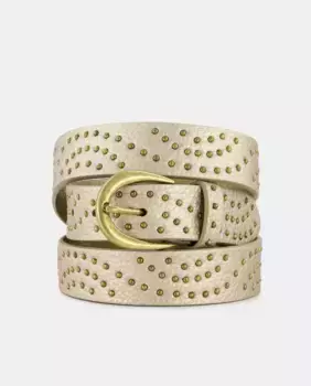 Ремень с заклепками Tintoretto, золотой