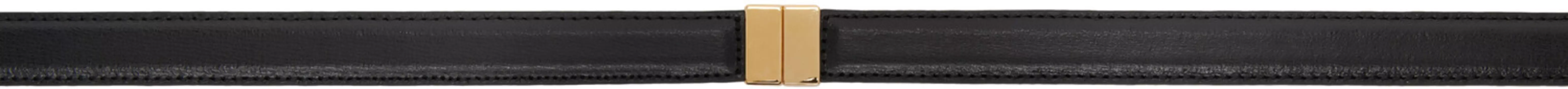 Ремень с застежкой-слайд TOTEME, черный