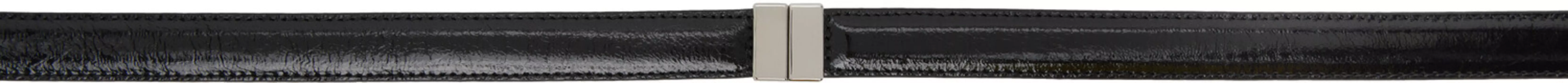 Ремень с застежкой-слайд TOTEME, черный