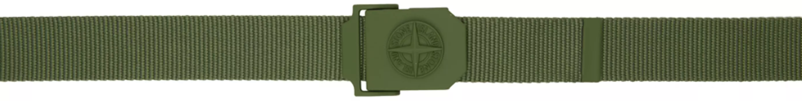 Ремень с завязками цвета хаки Stone Island