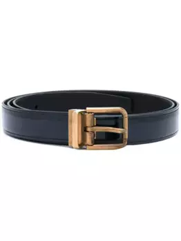 Ремень с золотистой пряжкой DOLCE & GABBANA, синий