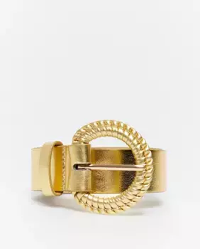 Ремень с золотой подкладкой Sfera