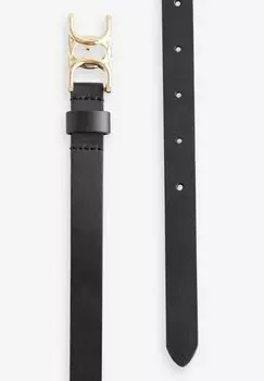 Ремень STATEMENT CHAIN DETAIL BUCKLE SKINNY Next, черный