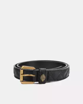 Ремень стеганый Kurt Geiger, черный