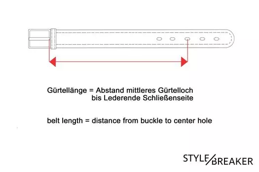 Ремень styleBREAKER, цвет Magenta