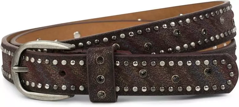 Ремень styleBREAKER Nieten, цвет Antik Bordeaux Violett