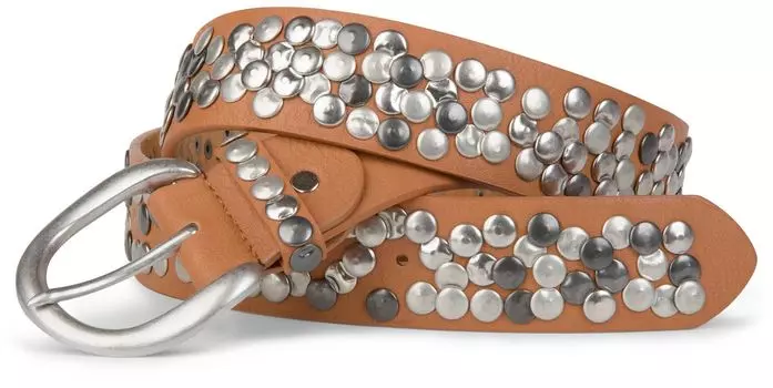 Ремень styleBREAKER Nieten, кэмел