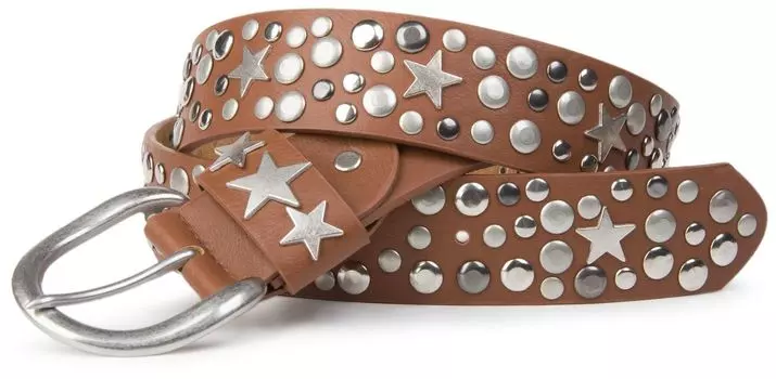 Ремень styleBREAKER Nieten, красный