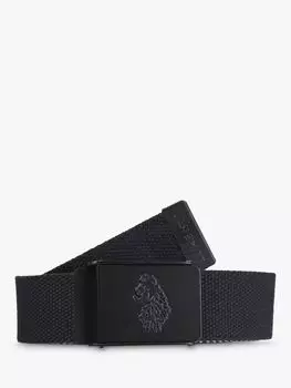 Ремень Sunday из лямок LUKE 1977, черное серебро