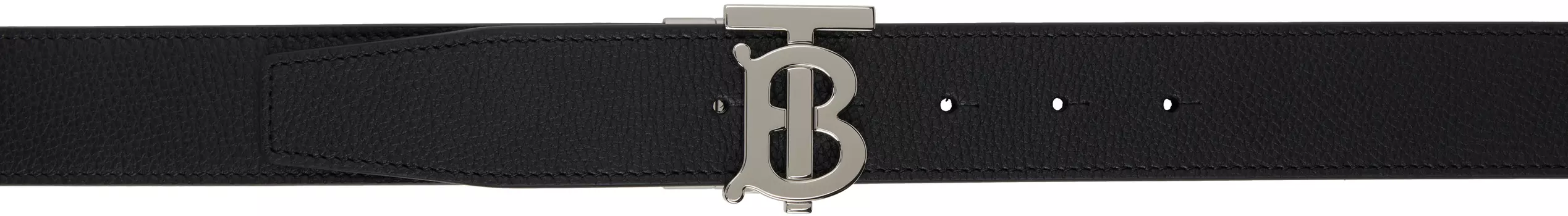 Ремень TB из черной и рыжей кожи, двусторонний Burberry