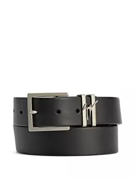 Ремень Теодор из кожи с металлической пряжкой Giuseppe Zanotti, черный