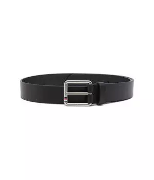 Ремень Tommy Hilfiger 3.5 кожаный повседневный, черный